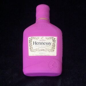 Collectable RARE Hennessy Very Special Pink Silicone Sleeve & Empty Bottle